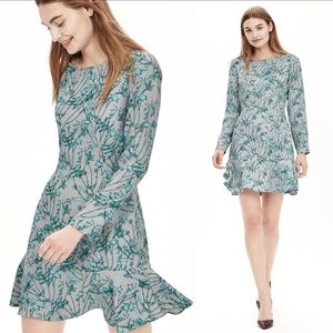 Banana Republic Sketch Floral Drop Waist Dress